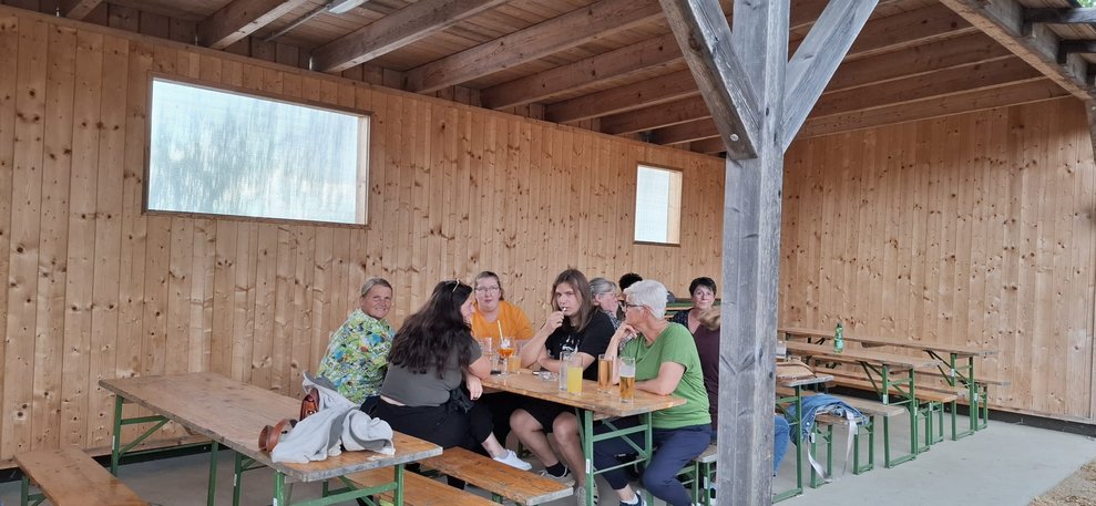 Gemütlich im Schatten.